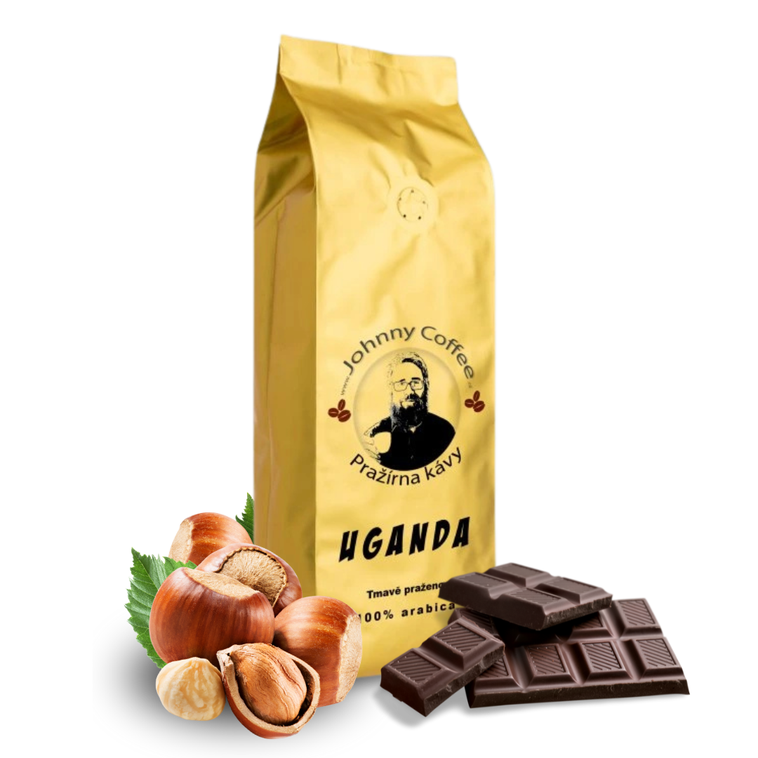 Espresso 100 % Arabica — Uganda tmavě pražená — Johnny Coffee