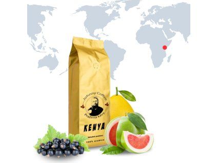 Keňa středně pražená Johnny Coffee