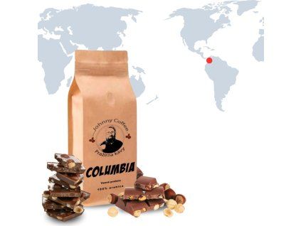 Columbie tmavě pražená Johnny Coffee