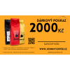 Dárkový poukaz na kávu k narozeninám za 2000 Kč