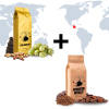 El salvador kava na espresso ktera se hodi do kavovaru a do firemnich kuchynek v setu s dominican republic